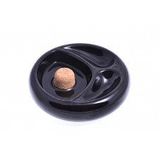 Пепельница на 2 трубки, черная (шт.)